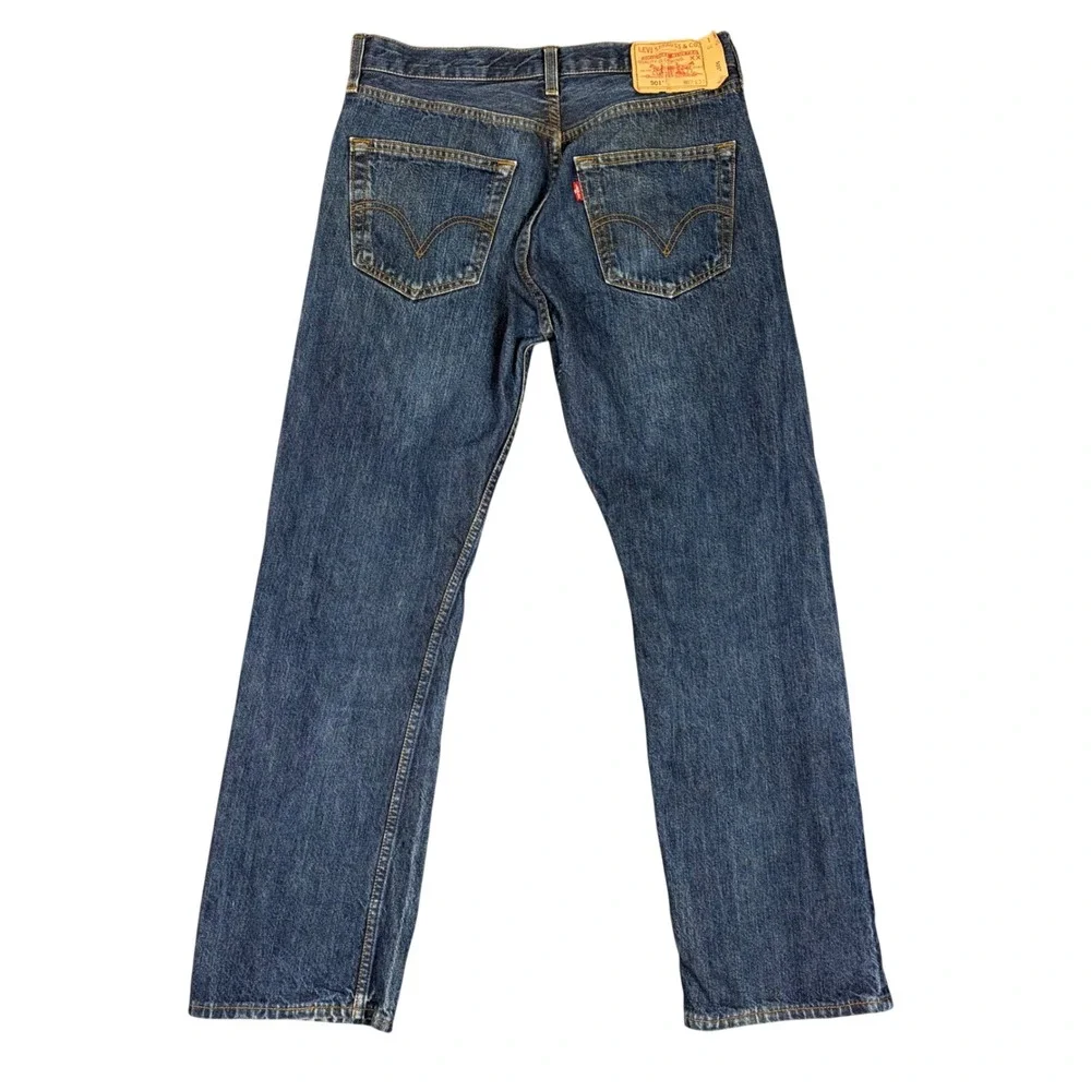 Vintage Levis Jeans Mens 32 Blue 501 Original Fit Button Fly‎ Straight Leg Denim